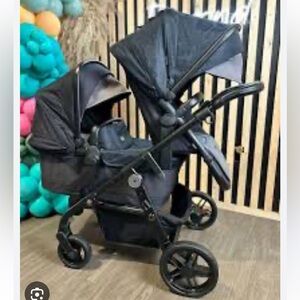 Double Stroller for Kids - Black